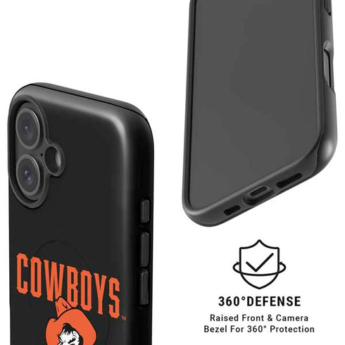 Oklahoma State University OSU Ride Em Cowboy iPhone 16 Plus Magsafe Impact Case